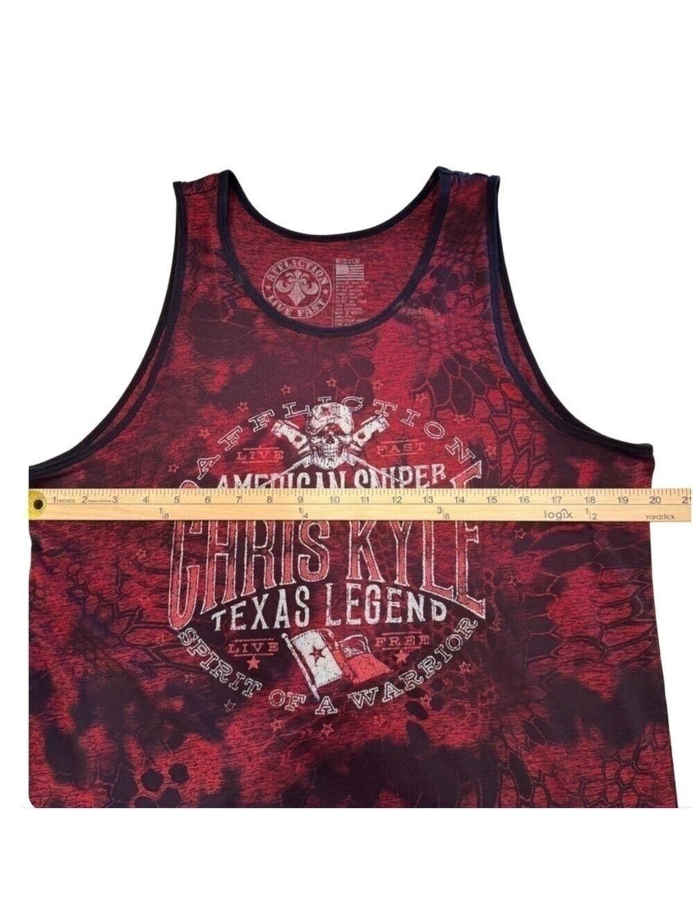 Affliction Mens Chris Kyle Tank Top Medium - Picture 3 of 5